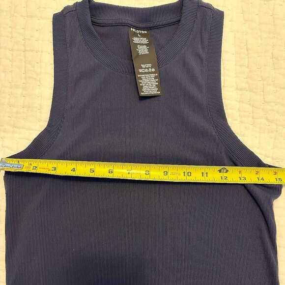 Performance Rib Racerback Tank – Navy – Size L - Picture 3 of 5